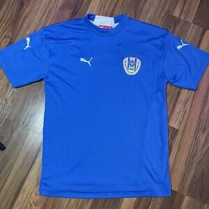 Vintage Puma Men’s S Israel National Team Home Football Jersey 2005/2006 Blue